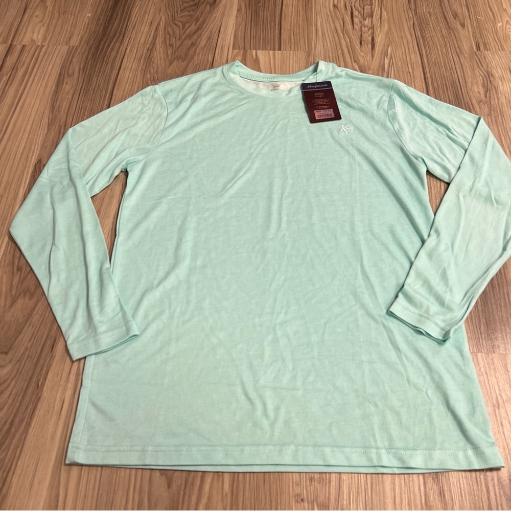 Aeropostale Aero A87 Sleepwear Long Sleeve Sleep Shirt Mint Mens Medium NWT $45